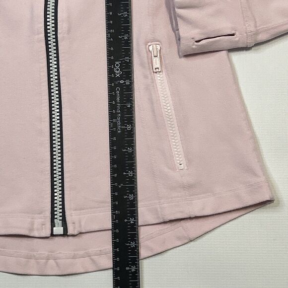 Lululemon DEFINE JACKET Pink With Black Zipper Size 8 Athletic Fit - Picture 5 of 11